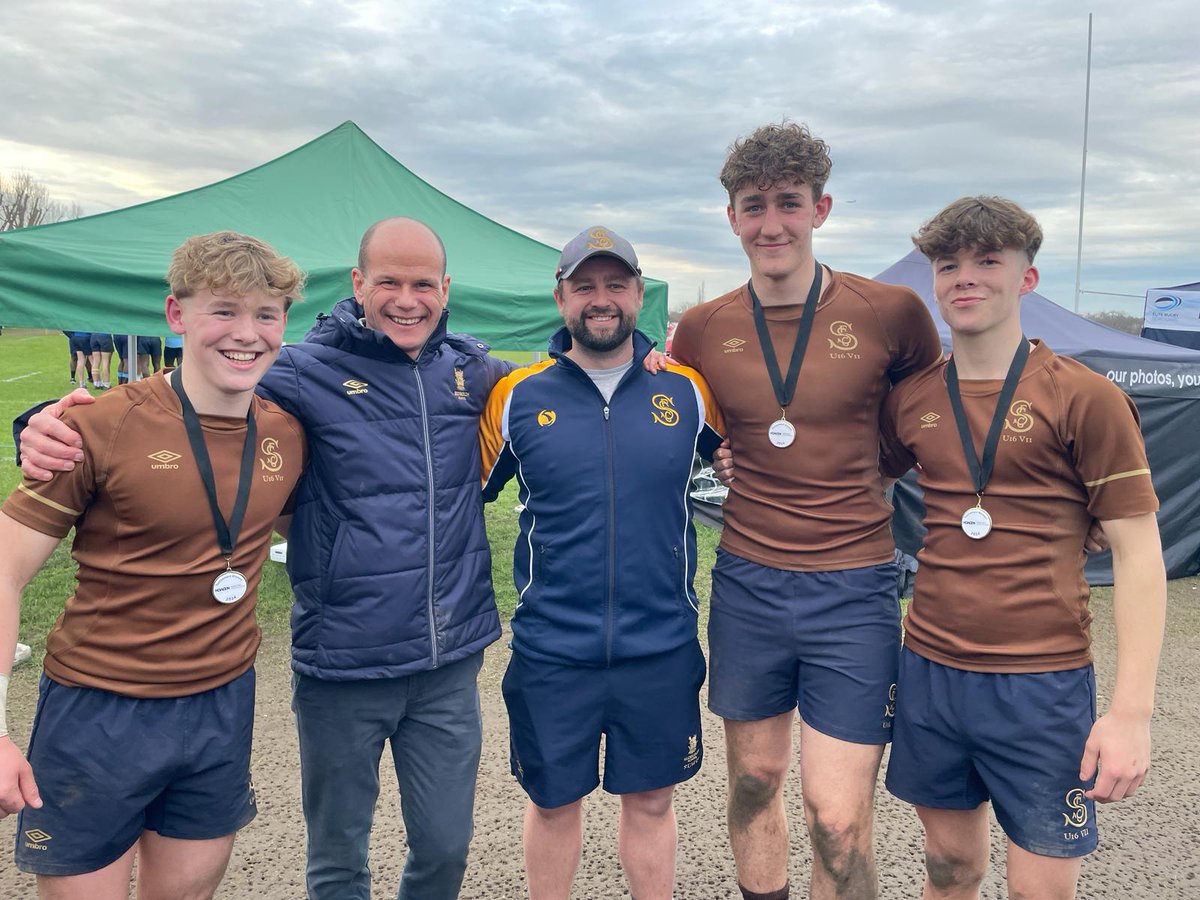 Great to see former Prep School boys Will, James and Jamie winning the U16 @RPNS7s title. Well done boys.