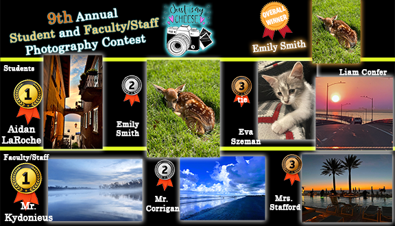 CONGRATULATIONS to the Winners of the 9th Annual Schoolwide photo contest! Thank you to ALL who Participated!