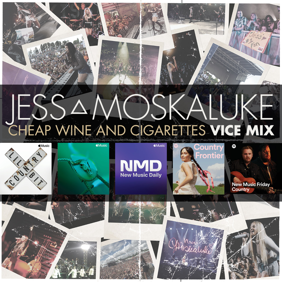 Check out these incredible playlists to stream the Vix Mix of @jessmoskaluke's Cheap Wine & Cigarettes! Thank you @applemusic & @spotifycanada for the support!