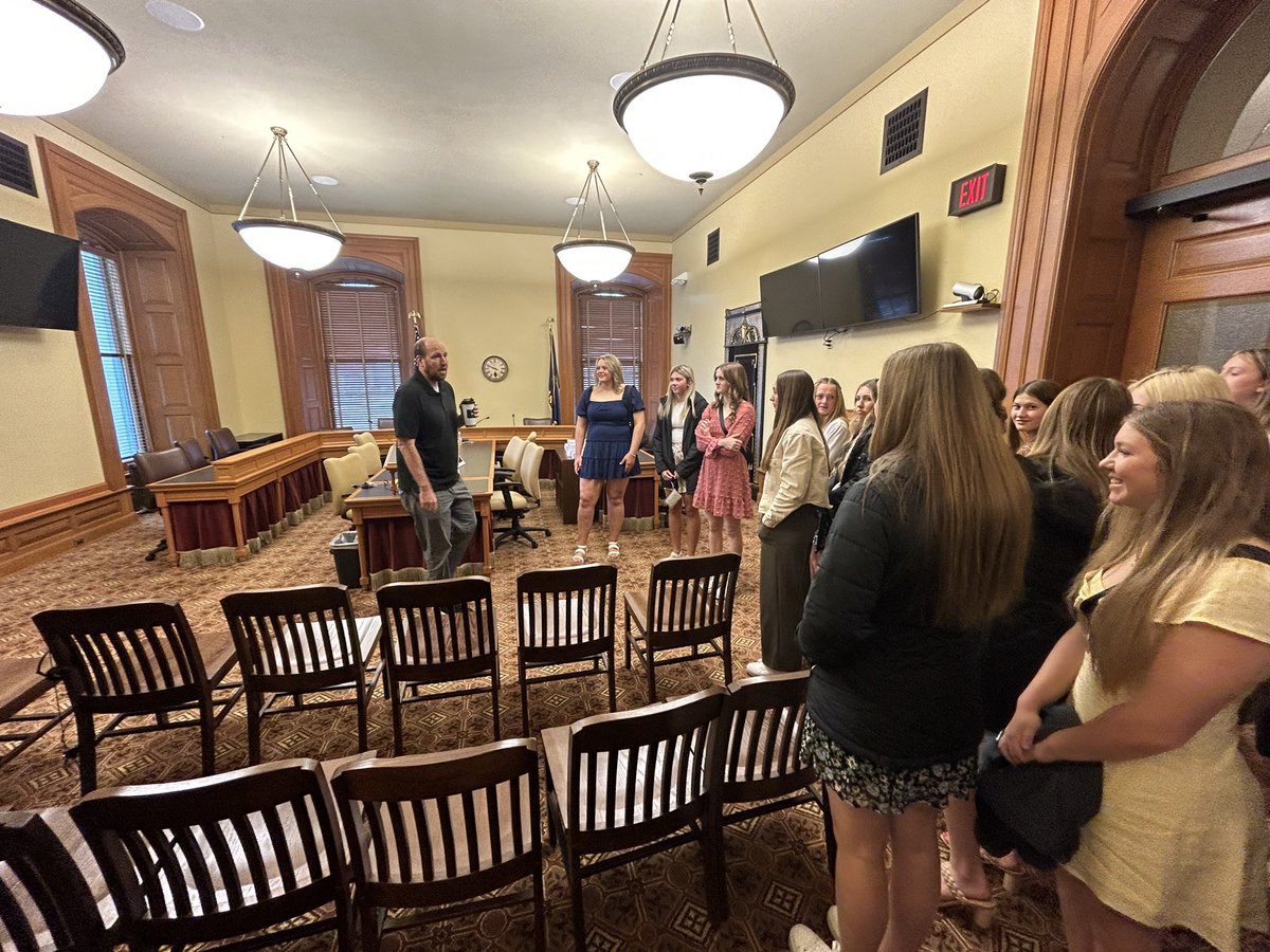 Thank you Representative McNorton for recognizing our State Championship team on the House Floor today. We also had special guest - KSDE Director of School Safety John Calvert give us a quick tour of the Capitol.