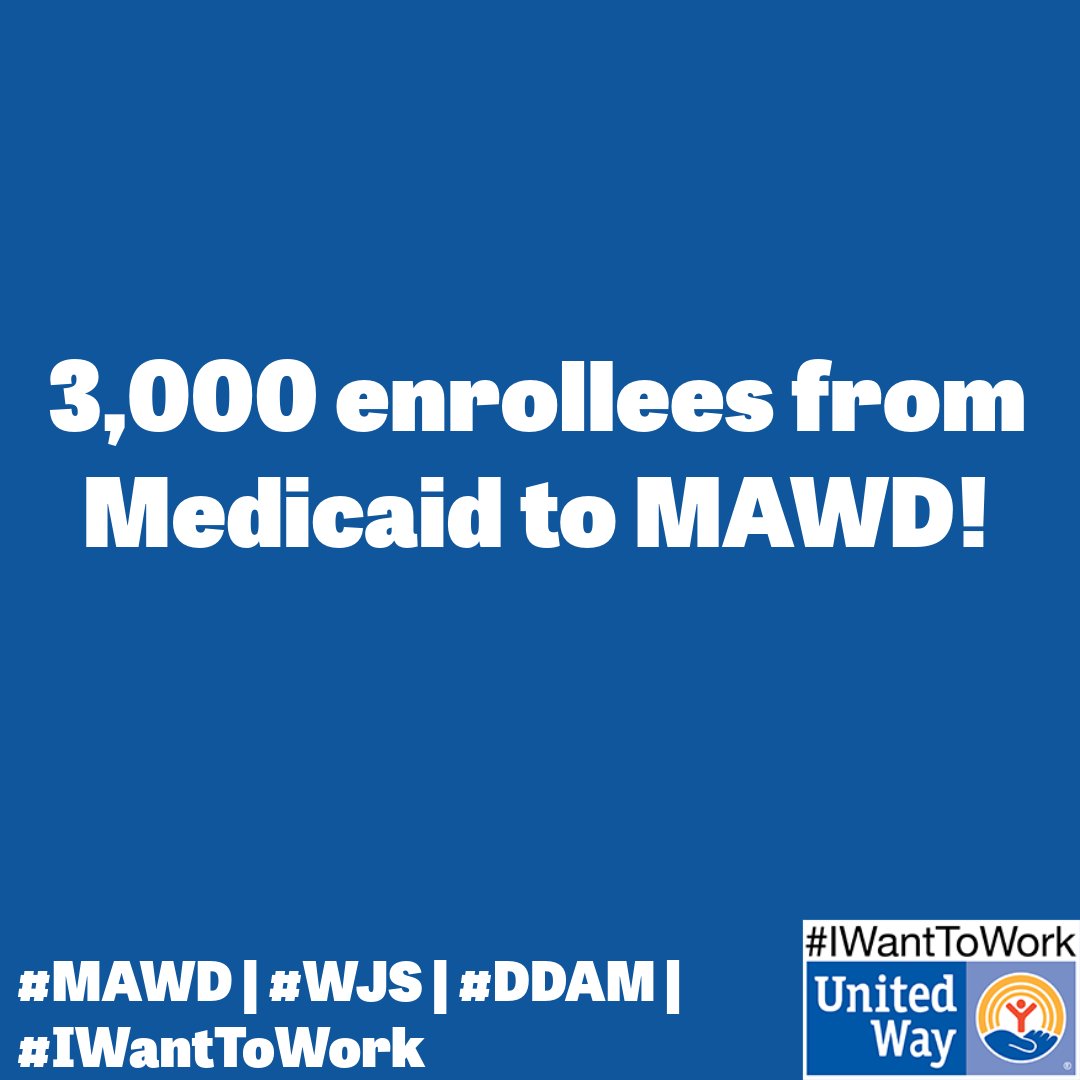 #MAWD fact: Since #Medicaid unwinding, over 3,000 enrollees were able to move to the MAWD program in Pennsylvania.

Stay tuned for updates on the new #WJS category as well as basic MAWD on this page. #DDAM #IWantToWork