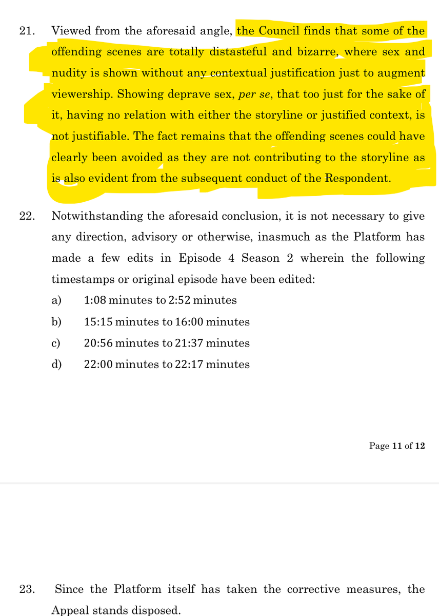 GemsOfBollywood's tweet photo. IMPORTANT VICTORY for @GemsOfBollywood Yajna: 
Please read completely. 

The Grievance Redressal Board has ruled in favor of @SanjeevSanskrit, our founder in matter against explicit incestual scenes in @EktaaRKapoor's  #AltBalaji series XXX. 

The scenes showed a Hindu man having intercourse with his grandmother, mother, bhabhi and sister, who welcome him with Pooja ki Thaali. 

The OTT earlier proudly defended the scenes as showcasing "bold nature of characters and does not lower dignity of women in minds of Indian public". 

But now meekly removed all scenes even before the order. 

The judgment at Level 2 came after 2 months of hearing. In between, a national outcry happened over inaction and the cumbersome 3-level complaint mechanism that is not sufficient to deal with the sheer amount and perversion of objectionable content being generated in OTT that have no robust regulatory mechanism whatsoever.  

We thank #SaveCultureSaveBharat mission of @UdayMahurkar ji who argued eloquently during hearing and made it nationwide movement, Abhay Shah #SwachhCyber for being hand in hand in this yajna, @HinduJagrutiOrg for constant ground level support, illustrious father-son @Vishnu_Jain1 and @harishankar ji for being our legal counsel, and entire #GemsOfBollywood pariwar of more than 4 lakh dharmiks who made it a national issue. 🙏

This is one tiny step. Much more in pipeline. 18 OTT were banned recently after massive public pressure from you all. #UlluDigital of Vibhu Agarwal etc is facing many complaints.

Together we will work for Pran Pratishtha of MARYADA of Prabhu Ram in bhoomi of Ram. 

Keep blessing Gems Of Bollywood Yajna.

इदम् न मम 🙏