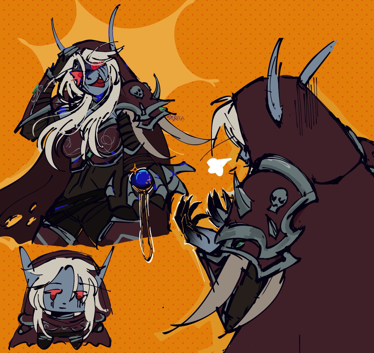 Sylrela's tweet image. here we are again !!!!!

#worldofwarcraft #sylvanas