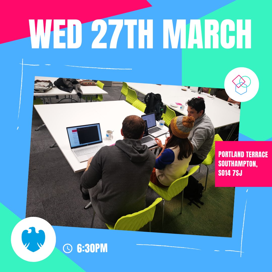 codebarSoton's tweet image. Only a week away until our next workshop!
To find out more information and to sign up, head over to 🚀 codebar.io/workshops/2957