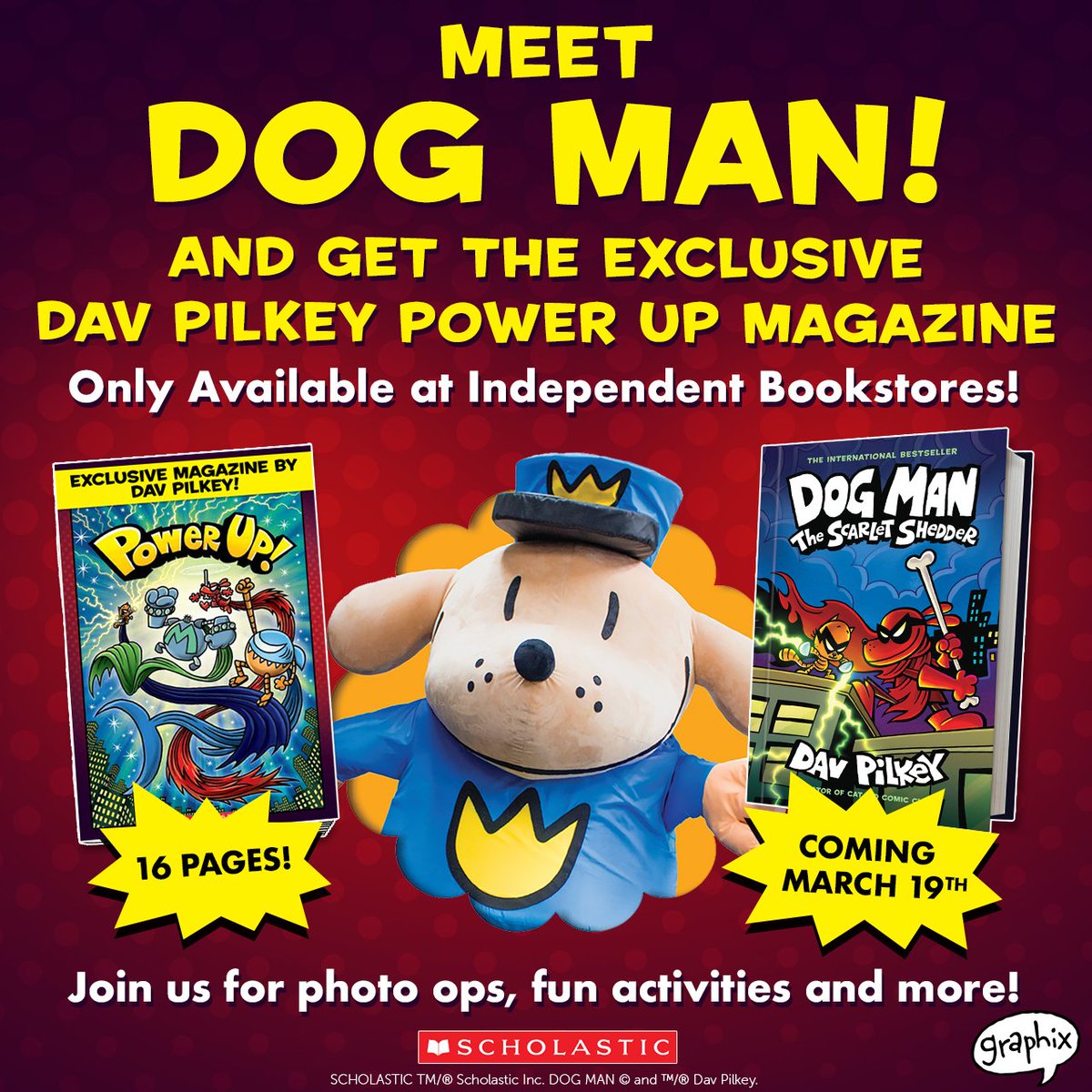 Join us this Saturday at Visit Hawthorn for an action-packed afternoon filled with a Dog Man meet-and-greet, games, crafts, and activities inspired by everyone’s favorite canine hero! Find more info here: barbarasbookstores.com/.../dog-man-ad…