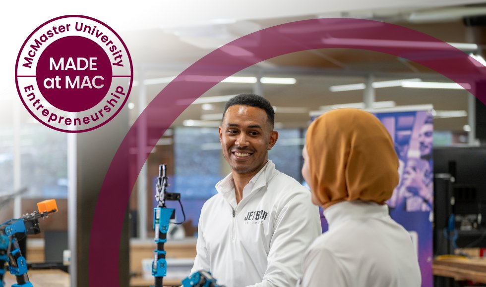 McMasteResearch's tweet photo. Donβt forget to register for the #MadeAtMac event, taking place March 27!
Discover how @McMasterU's entrepreneurs are making an impact around the world, connect with industry leaders and find support to help you take your innovations to the next level. https://t.co/R2xjRiPE8p https://t.co/3W4yWMUmxo