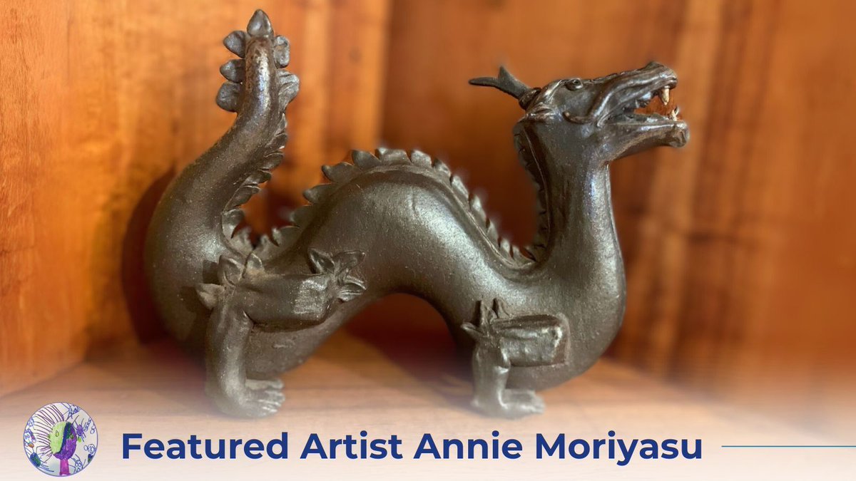 Featured Artist Annie Moriyasu buff.ly/3TtZKdz In celebration of the new year, we feature power, strength, courage good luck and protection through Make Art Change Lives Founder’s signature Chinese-Hawaiian 'hapa' dragons!! #DisabilityArt #Art #Disability #ArtGivesVoice