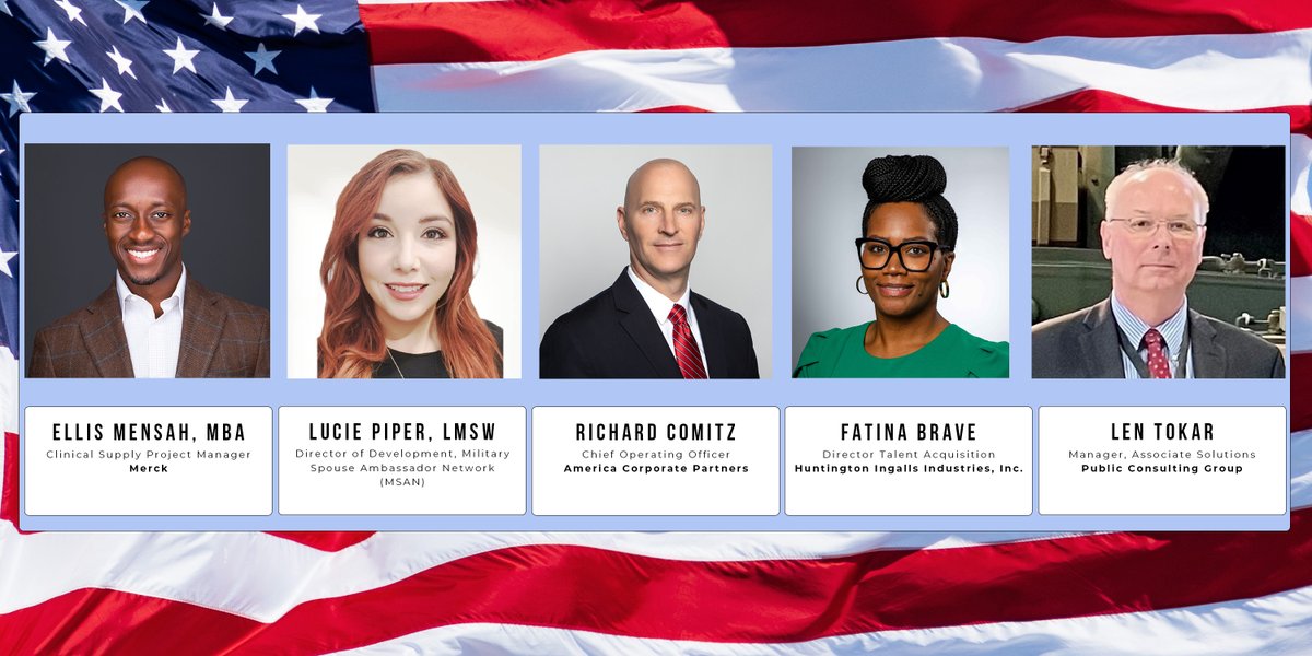 Introducing our panel, 'The best programs and resources in 2024 to connect employers with transitioning veterans'. @Merck, @acpvets,@PCG_US, and @WeAreHII Register to join: employingusvets.com #employingUSVets