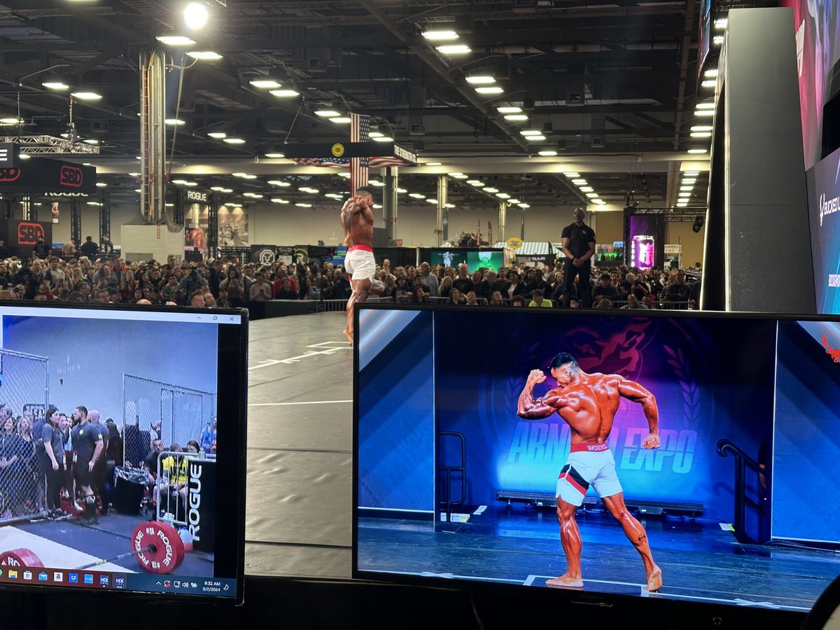 StreamDudes's tweet photo. We were honored to join our customer @adlpro.live behind the scenes while they streamed live from The Arnold Classic. 
Here are a few memories of what we saw. ADL used our Walter running #vMix, #JVC and #Birddog Cams to bring the event to the world! #SDI #NDI #vMixCall https://t.co/nXIdAgjc2V