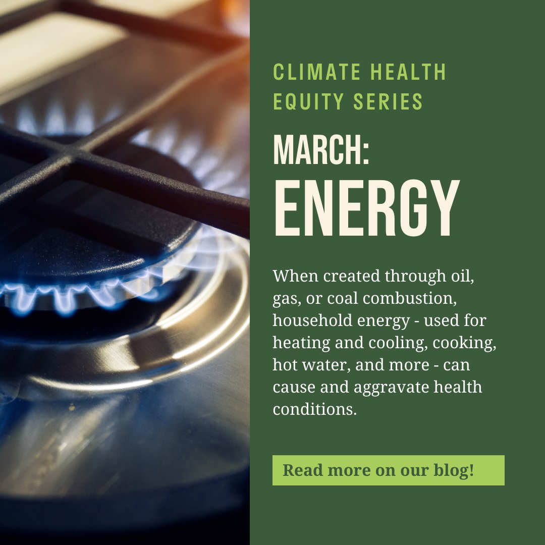 Our Climate Health Equity PSA series focuses on “Energy”! Visit the link below to read about how household energy choices can directly affect occupant health. greenumbrella.org/save-your-ener…
