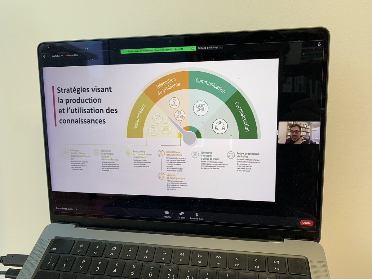 Merci à <a href="/LuckerhoffJ/">Jason Luckerhoff, Ph.D. Adm.A., CRHA</a> de <a href="/CommSocialeUQTR/">Comm Sociale UQTR</a> pour sa riche présentation sur la mobilisation des connaissances et ses défis. L’occasion de faire le pont avec l’ouvrage qu’il a codirigé avec <a href="/MireilleLalance/">Mireille Lalancette</a>, Initiation au travail intellectuel et à la recherche (<a href="/PressesUQ/">PUQ</a>, 2023).
