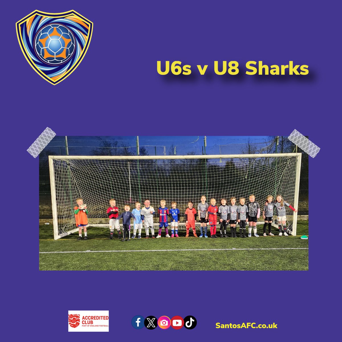 Yesterday our newly formed U6s and our brand new U8s Sharks played a friendly against each other, encouraging their development, building up their skills and supporting their teamwork!

#SantosAfc #SantosYouth #SantosU6s #u6s #u8s #u8ssharks #hergametoo #football #localfootball