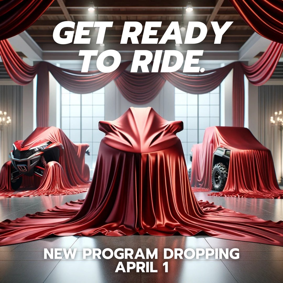Something BIG is rolling your way this April 1st - and no, it's not an April Fool's joke! 🙌 Get ready to amp up your adventures with our newest loan program 🌟 Stay tuned, because we're about to make waves and kick dust in style! 🌪️ #adventureawaits #rideintothefuture #nojoke