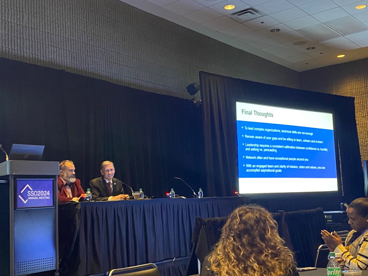 #SSO2024 Great leadership pearls by impactful leader @ppisters Summary (but will admit that I can’t do justice to what he shared in person): - Know your leadership training gaps - Technical skills are not enough to lead - Balance between confidence and humility