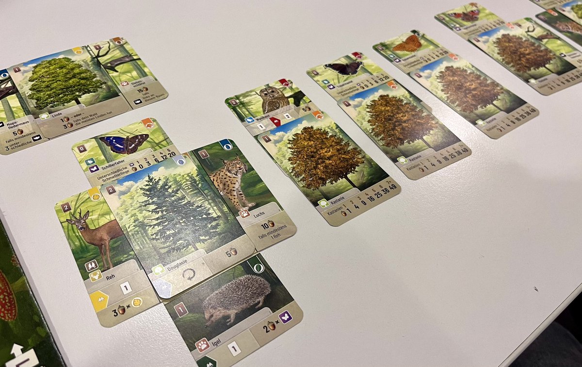 LSurion's tweet image. Very  Late post for #hobbystreak day 12:
#boardgame night playing amongst others @days_of_wonder Heat, @CatchUpGames Faraway and @LookoutSpiele Mischwald (English: Forest Shuffle).