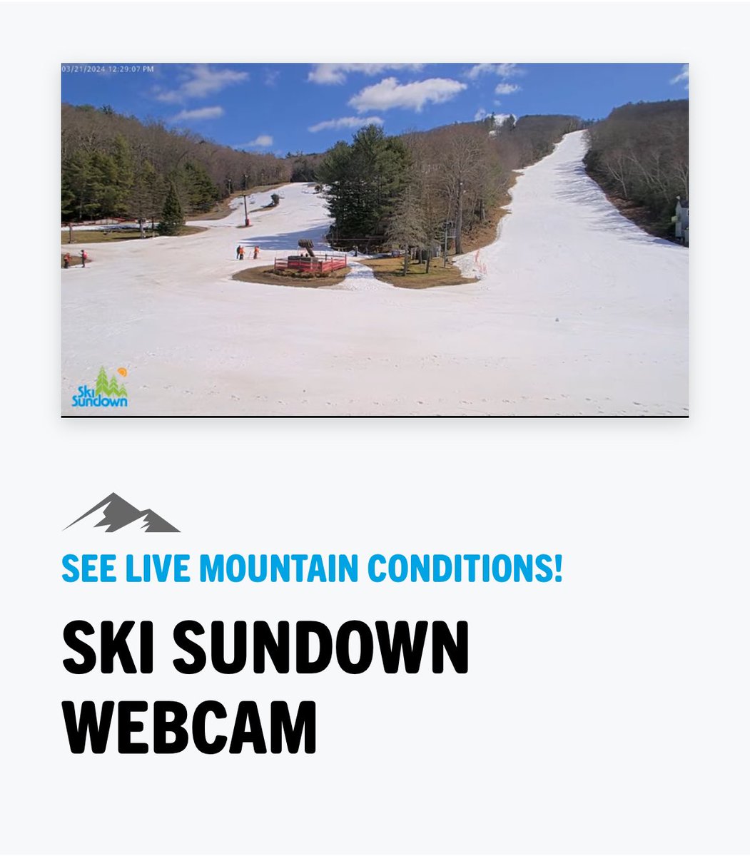Still 100% Open. A beautiful day to be on the mountain! Check out our live webcam at skisundown.com/#webcam