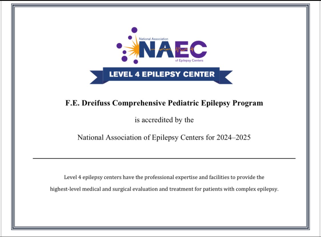 Congrats to @UVANeurology and @UVAneurosurg for achieving the highest level of #certification for #epilepsy care! We’re one of only two programs in the #Commonwealth to receive certification for both #Adult and #Pediatric epilepsy care! @uvahealthnews