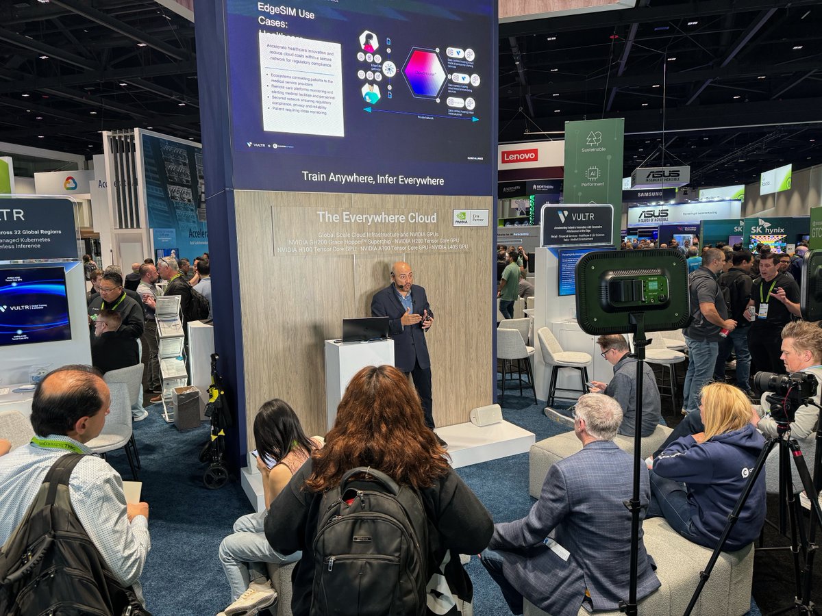 ConsoleConnect's tweet image. Thanks @Vultr for hosting us at #NVIDIAGTC where we showcased the power of #EdgeSIM and CloudRouter® with #VultrCloud 🙌. From fortified ATM-to-bank links to integrating #AI into retail, we highlighted how Vultr&apos;s cloud solutions powered by #ConsoleConnect are driving innovation.