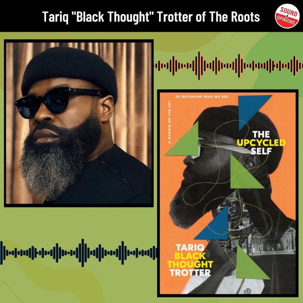 Jim and Greg talk with the great Tariq Trotter better known as @blackthought the MC of @theroots. His memoir, “The Upcycled Self,” is one of the guys' favorite music memoirs in recent memory. Listen now: bit.ly/4aiRjZa