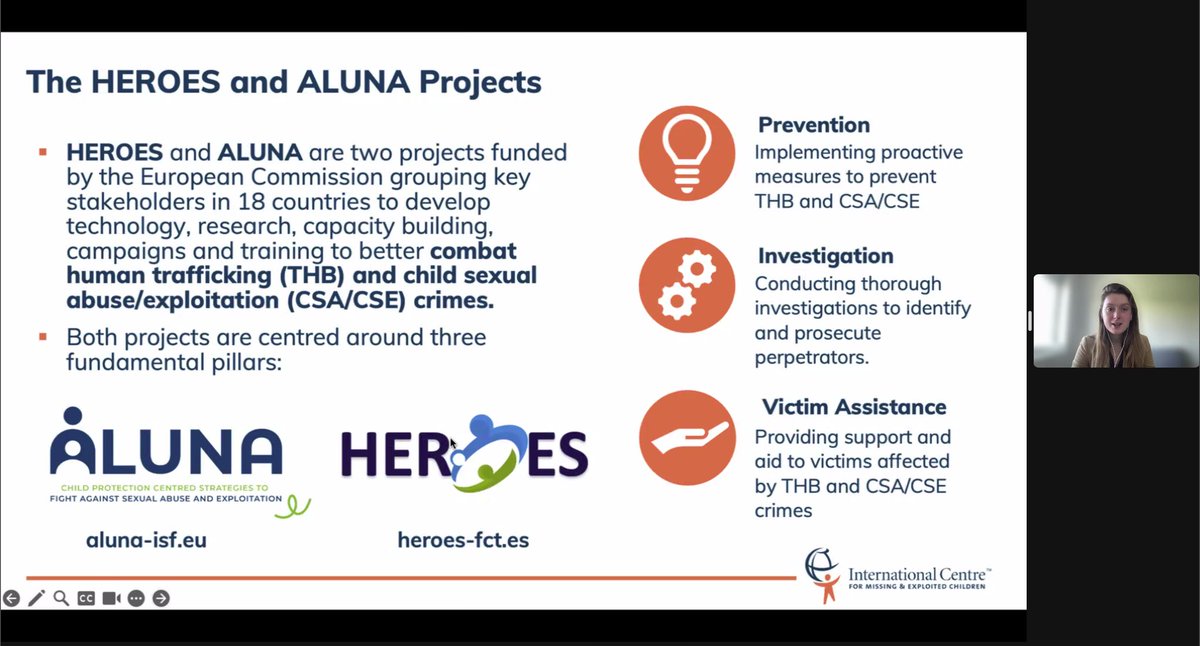 ZoeColpaert's tweet photo. @CWCS_BD @heroes_fct @julia_goding @Athena_ICMEC 🗂️In my presentation, I talked about online child exploitation from an🌏perspective, our @heroes_fct & @ALUNA_ISF projects & more.
🤝Thank you Julia & Athena for joining, & thank you once more to @CWCS_BD for the invitation!
#HEROESFCT #SaveFACE4children #Capacitybuilding https://t.co/Rnq3ASmDe1