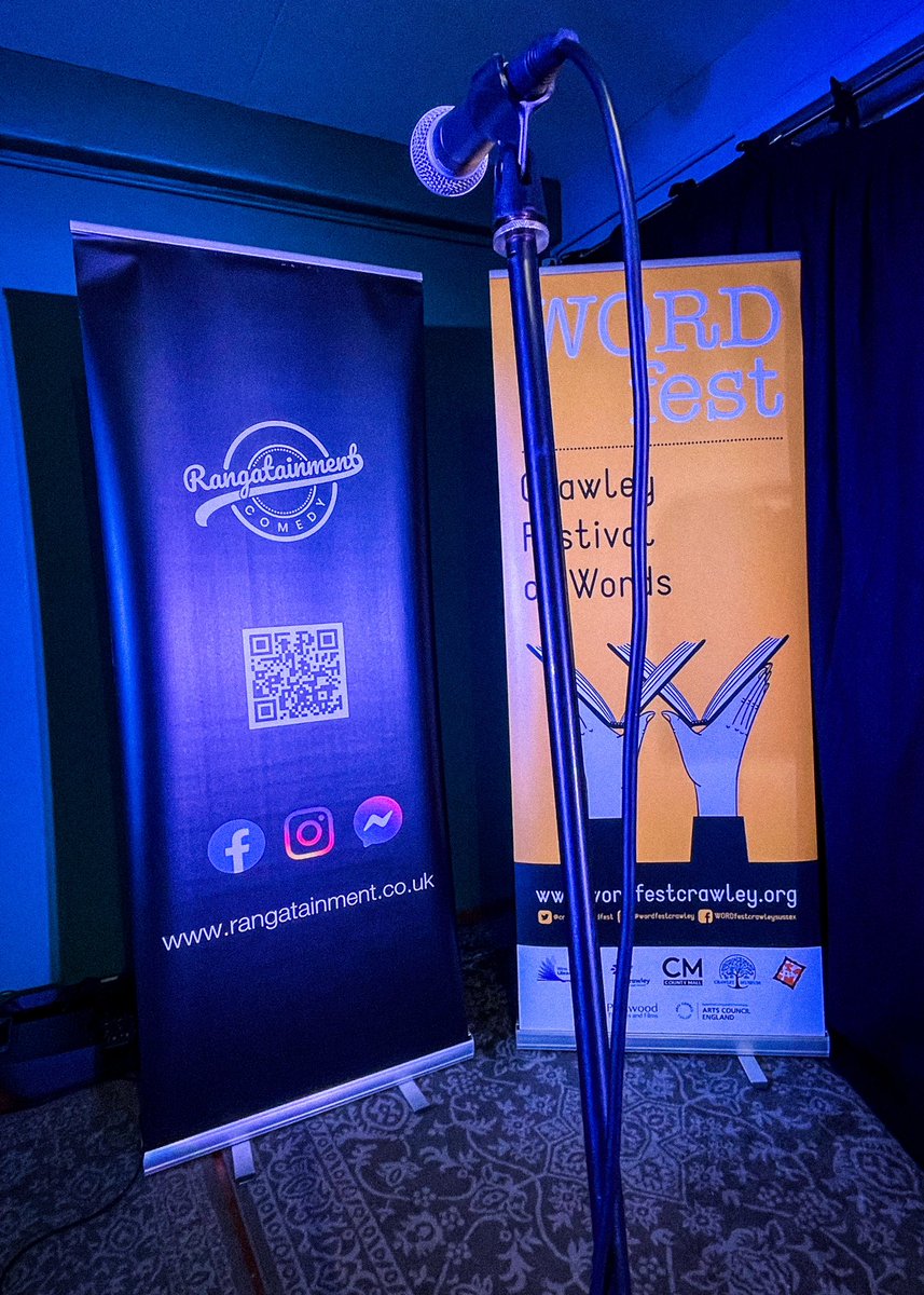 crawleywordfest's tweet photo. We’re all set for a right laugh this evening, with a killer line up for our sold out annual comedy night . 

#wordfestcrawley24 #crawleyentertainment https://t.co/iqF0w1wE1U