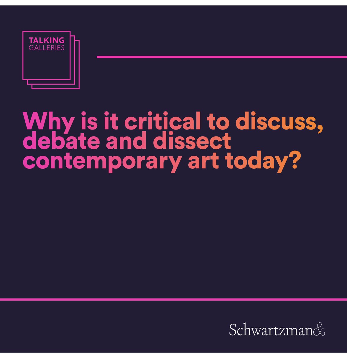 Talking Galleries tweet media