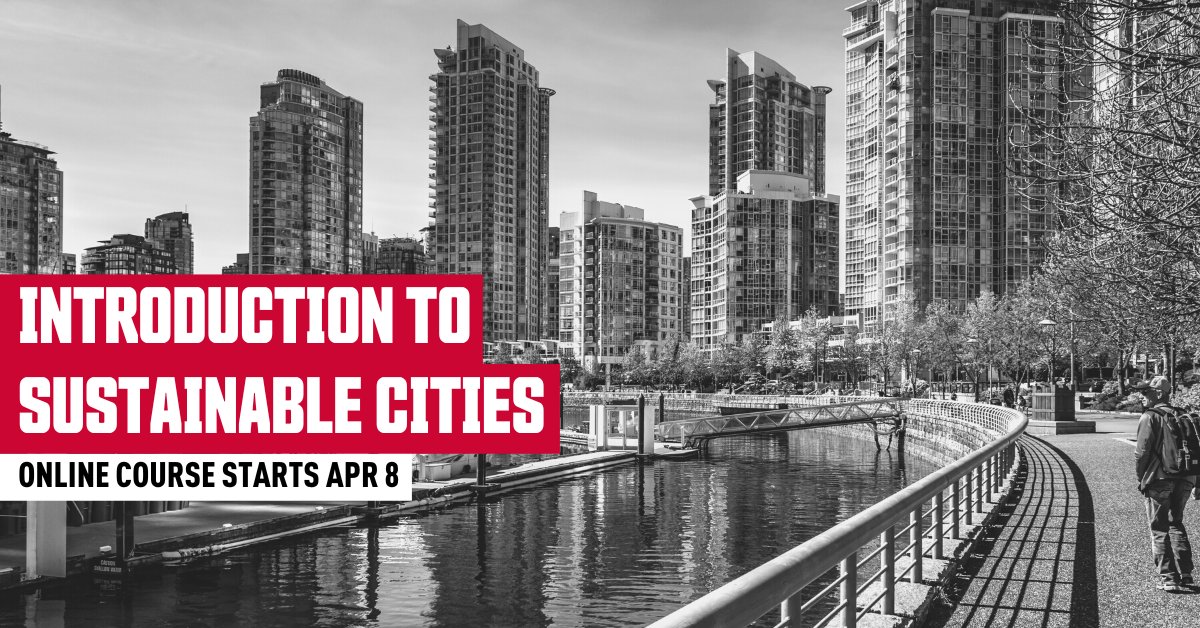 Save your spot in our @SFUcity course starting on Apr 8 for an introduction to the challenges and principles of sustainable urban planning and design. at.sfu.ca/Vccfxs