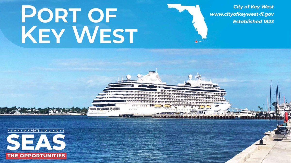 Florida’s most southern port, the #PortofKeyWest is one of the most popular cruise ports of call in the nation. Cruise passengers are introduced to the unique charm of Key West without contributing to vehicle traffic. #SeasTheOpportunities at a Florida seaport.