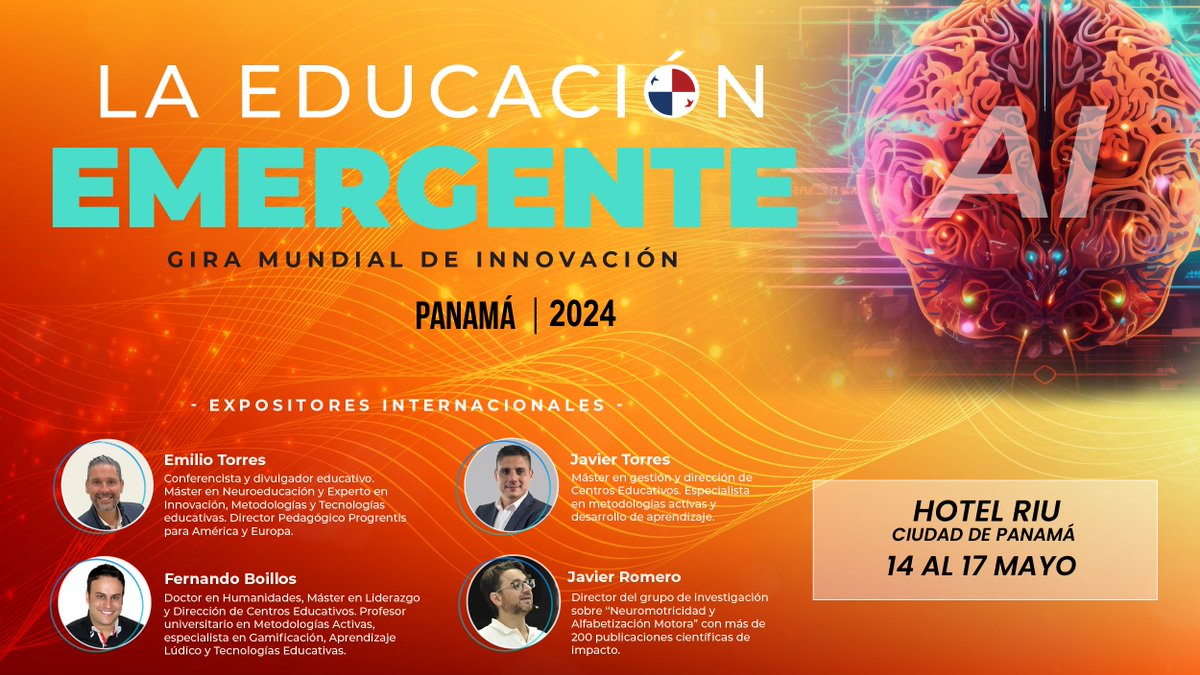 Panamá se prepara para recibir a expertos educativos de talla mundial. ¡No te pierdas la oportunidad de descubrir estrategias innovadoras para impulsar las habilidades de tus estudiantes!

Únete: wa.link/hmsxmw