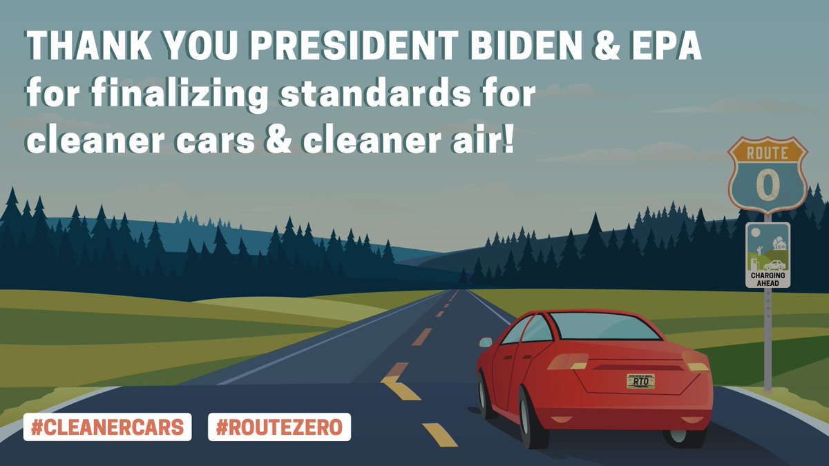 New #CleanerCars standards mean far less pollution, 2500 fewer premature deaths, less asthma, & savings at the pump. 

THANKS @EPA and @POTUS for strongest ever car standards to clean up our air, limit climate impacts, and save us $!  

🚗⚡💵 #SolutionsForPollution