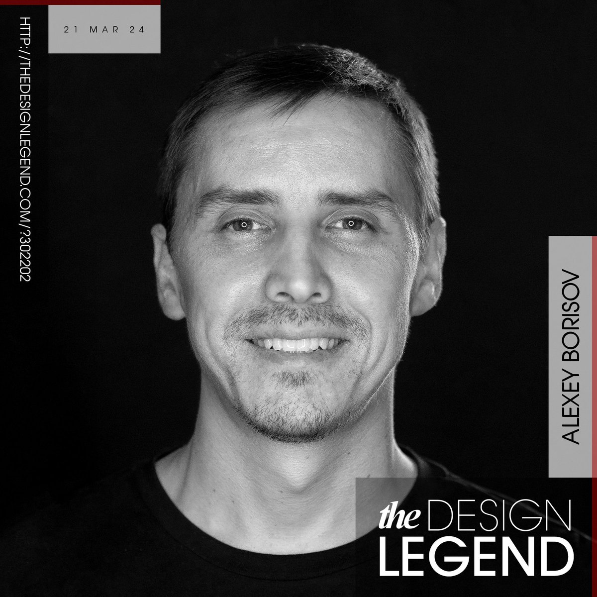 We are pleased to announce Alexey Borisov as the Design Legend of the Day of 21 March 2024. You should check Alexey Borisov's Design Legend interview at thedesignlegend.com/?302202 #adesignaward #adesigncompetition #designlegend