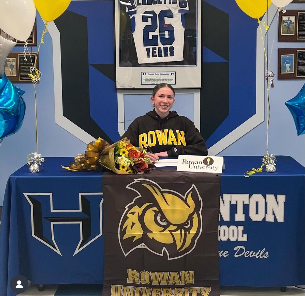 Congrats to our senior Abby Goblirsch on her upcoming college field hockey career <a href="/RowanFH/">Rowan Field Hockey</a> <a href="/RowanAthletics/">Rowan Athletics</a> #nobodybetter