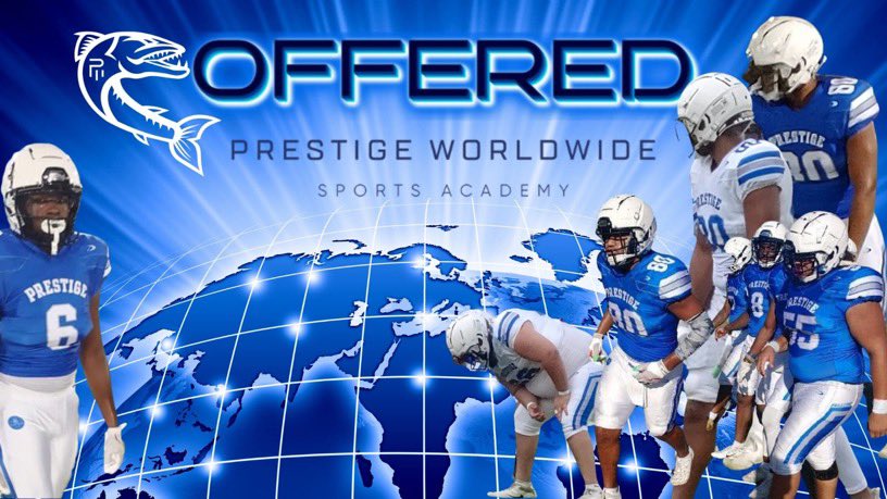 After a great conversation with <a href="/CoachGlassATL/">Coach Brandon Glass</a> I would to say I received my second offer from <a href="/prestigewsafb/">Prestige Worldwide Sports Academy Football (PG)</a> I want to say thank you for giving me the opportunity to play