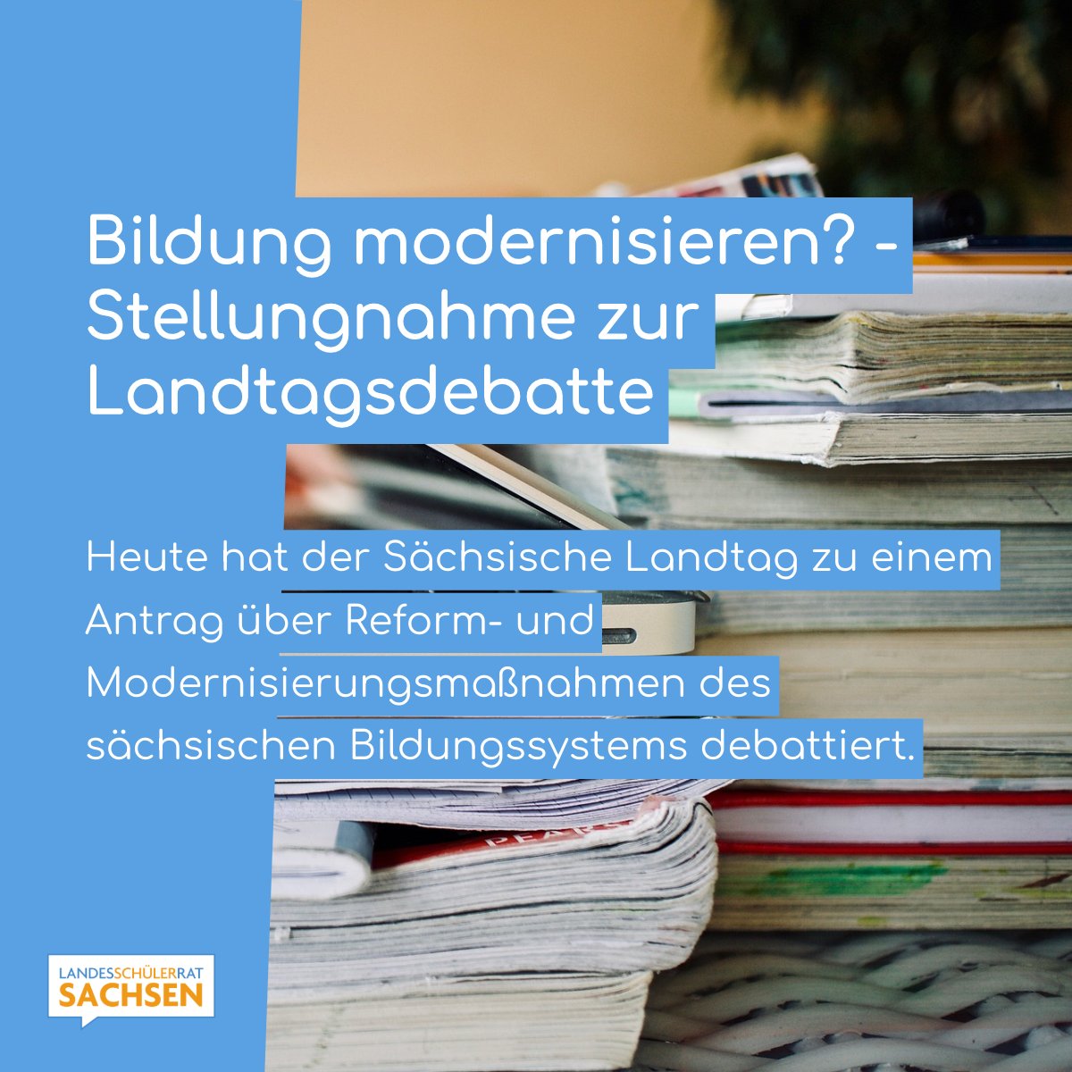 Heute hat der Sächsische Landtag über einen Antrag zu Modernisierungen im sächsischen Bildungssystem debattiert. Für zukunftsfähige Bildung braucht es Veränderungen! Unser ausführliches Statement hier ⬇️
svlink.de/J3FMl