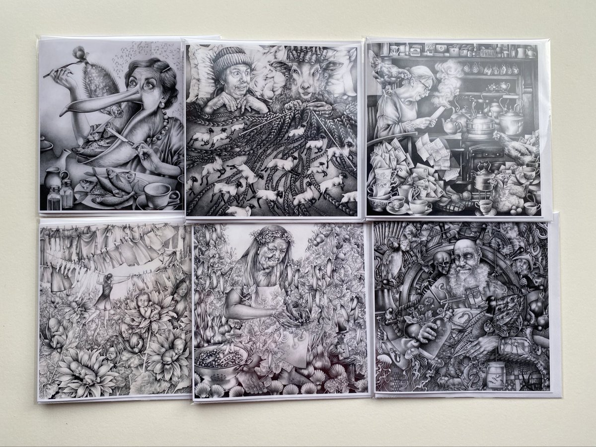 Thanks to all your wonderful feedback I’m going to create a kickstarter campaign to try and self publish my UNDER MILK WOOD drawings as a book. Amongst the rewards will be  cards, prints and an opportunity to feature in one of the illustration #art🧵