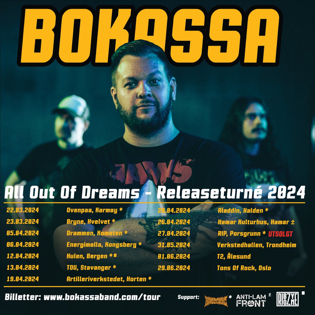 All Out of Dreams Tour 2024 Tickets: bokassaband.com/tour