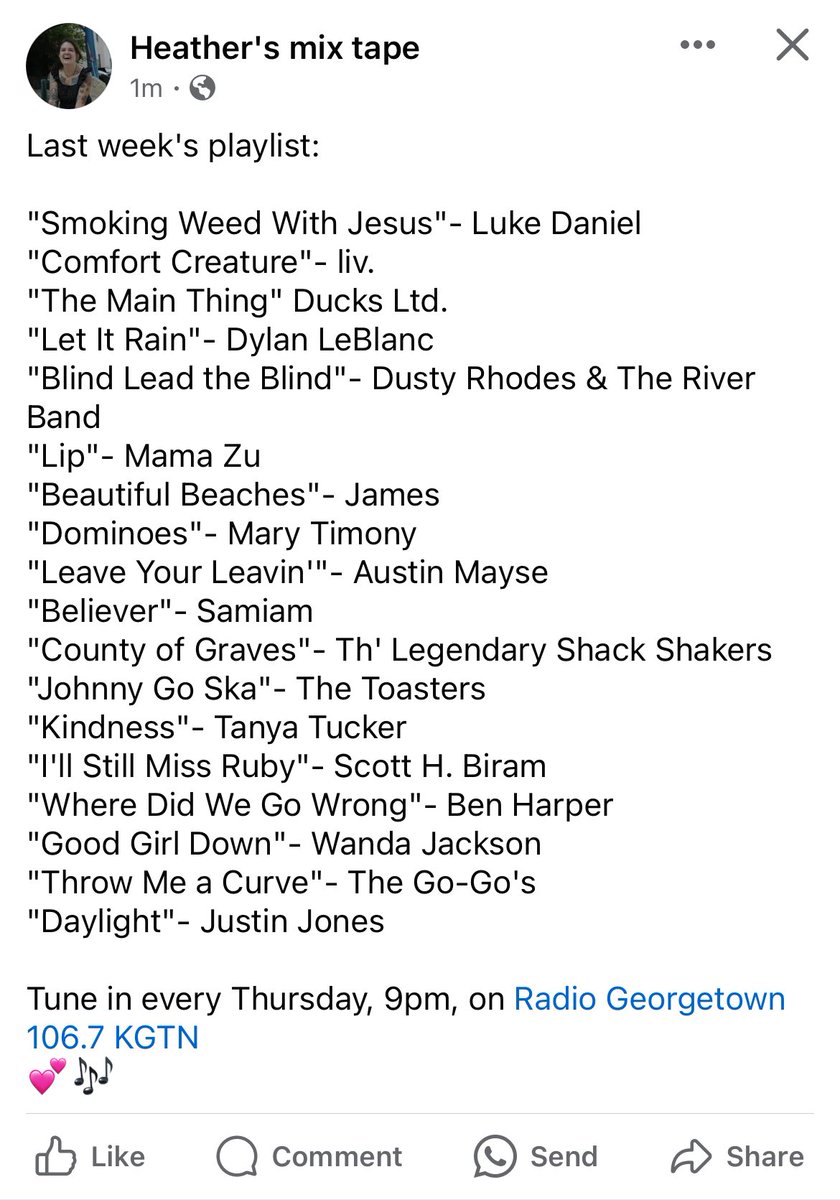 Last week’s show feat: @LukeDanielATX, @livdotmusic, @ducksltdband, @dleblancmusic, @MaryT_Money, @AustinMayse, @theshackshakers, @The_ToastersNYC, @tanyatucker, @ScottHBiram, @BenHarper, @wandajofficial, @officialgogos, @JustinJonesTwit &more. Thursdays, 9pm, on @KGTNGeorgetown