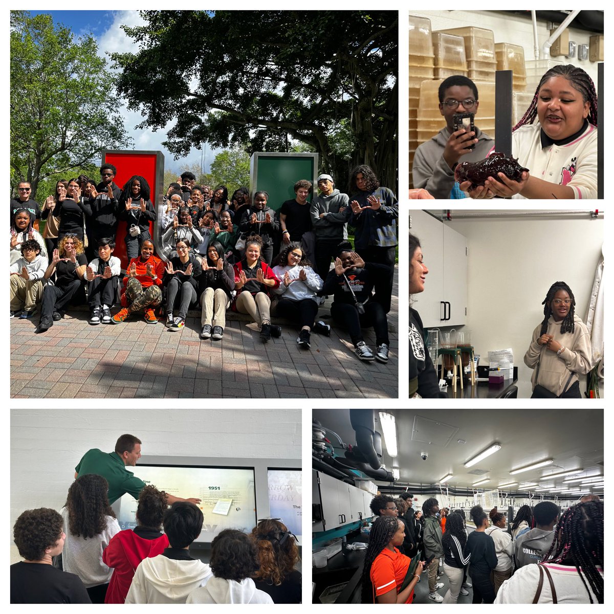 '🌿 Today, students from @BTW_SHS embarked on an enriching field trip to the University of Miami's Rosenstiel and Main campuses to dive deep into climate and environmental issues affecting South Florida. Thank you to the Karen Fryd and the South Florida Youth Foundation.