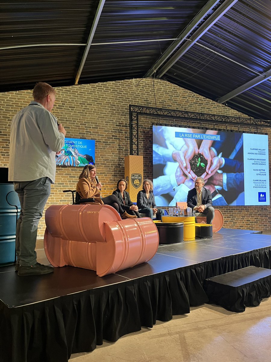 Pour les sujets RSE ce sont les professionnels locaux qui en parlent le mieux. Témoignages au cours de ce lancement de saison <a href="/staderochelais/">Stade Rochelais</a> #CentralHostelLR #asineriedesVarennes  #Estrellalab