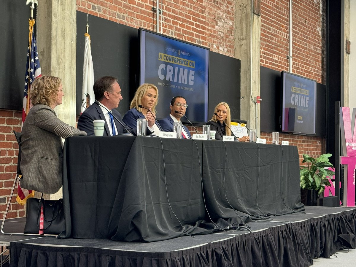 TY @Capitol_Weekly for hosting the Conference on Crime. Solving retail theft is a priority that warrants effective and balanced solutions. Great to speak with @sacbee_news’ @lindseymholden, @RachelEMichelin, @CristineDeBerry, and Eric Brown, from the @CAgovernor’s Office.