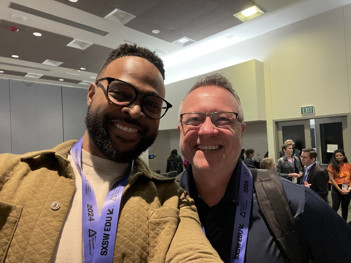 Dr. Carl, it was great seeing you at @SXSWEDU a few weeks ago. @HancockSupt Let’s touch base soon &  finish our conversation. #SXSWEDU #Stl #MO #Missouri