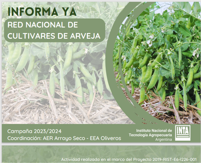INTASANTAFE's tweet photo. ✅ Compartimos una nueva edición de INFORMA YA – Red Nacional de cultivares de #arveja – Campaña 2023/2024.
👉 Disponible para visualización y descarga en linktree INTA Oliveros https://t.co/WsET6kh5ZU https://t.co/APRQ16skYE