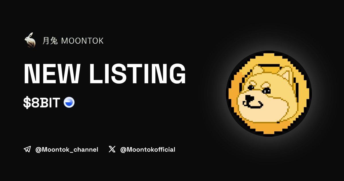 MoontokListing's tweet image. ⚡ 月兔雷霆 - Moontok Xpress

Bit Doge ($8BIT)
moontok.io/coins/bit-doge

0x163ab1d4f0042406c64e98ec745fad21b1cd38f6

LIQ: $0 | MC: $0

#altcoin #memecoins @BitDogeBase @moontokofficial