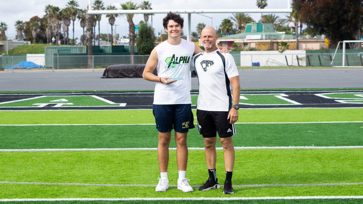 ConnorMKicking's tweet photo. Had a great weekend competing at the Alpha Competition with @CarneyCoaching. Won the Best Kicker award for the day with a long FG of 55 yards, and KO of 72 yards 3.9 hang. @coachripshwtime @NickBarnett @Coach_RMAC @Trevorreilly16 @cdorrell18 @Coach_Casey_P https://t.co/PUNQN2OPNO
