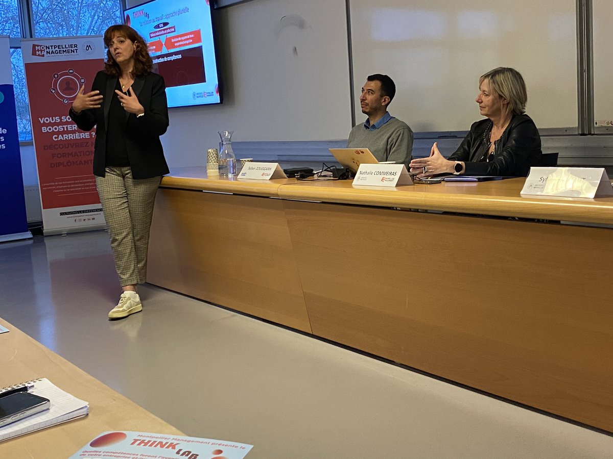 En direct de la restitution de notre 1er THINK Lab, depuis octobre, 30 participants se so t réunis autour d'une problématique qui nous concerne tous : quelles compétences pour vos entreprises/organisations demain? #MtpManagement @umontpellier @ANDRH_Officiel Languedoc-Roussillon