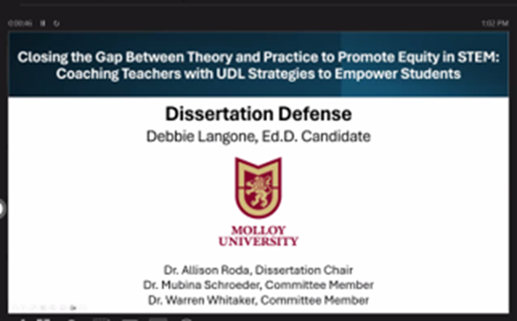 Molloy University Ed.D. tweet media