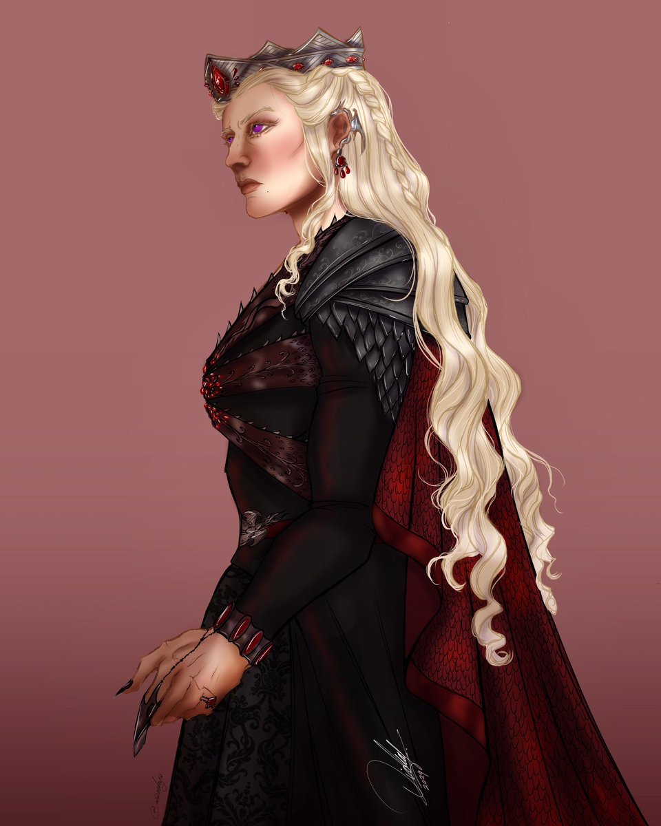 the black queen, rightful heir 🖤 #HOTDS2 #RhaenyraTargaryen #EmmaDArcy