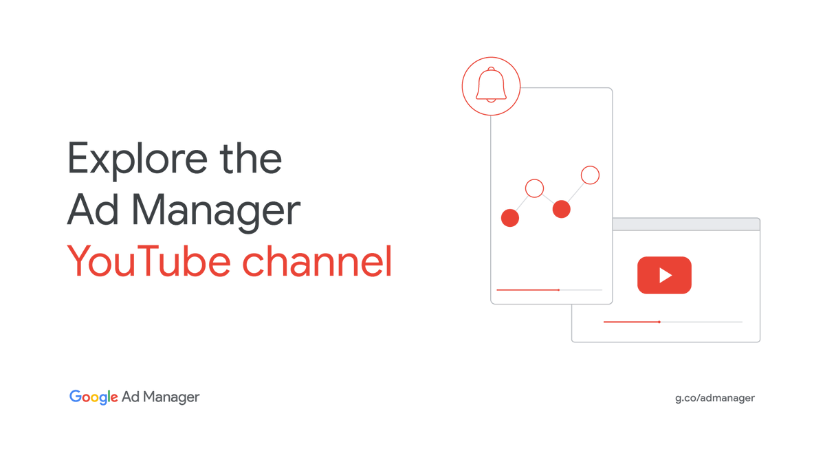 Elevate your ads 🌟 Our YouTube channel is your go-to spot for all things Ad Manager. Watch and learn how to enhance your ad strategy and see your revenue grow → goo.gle/3WgAGH3