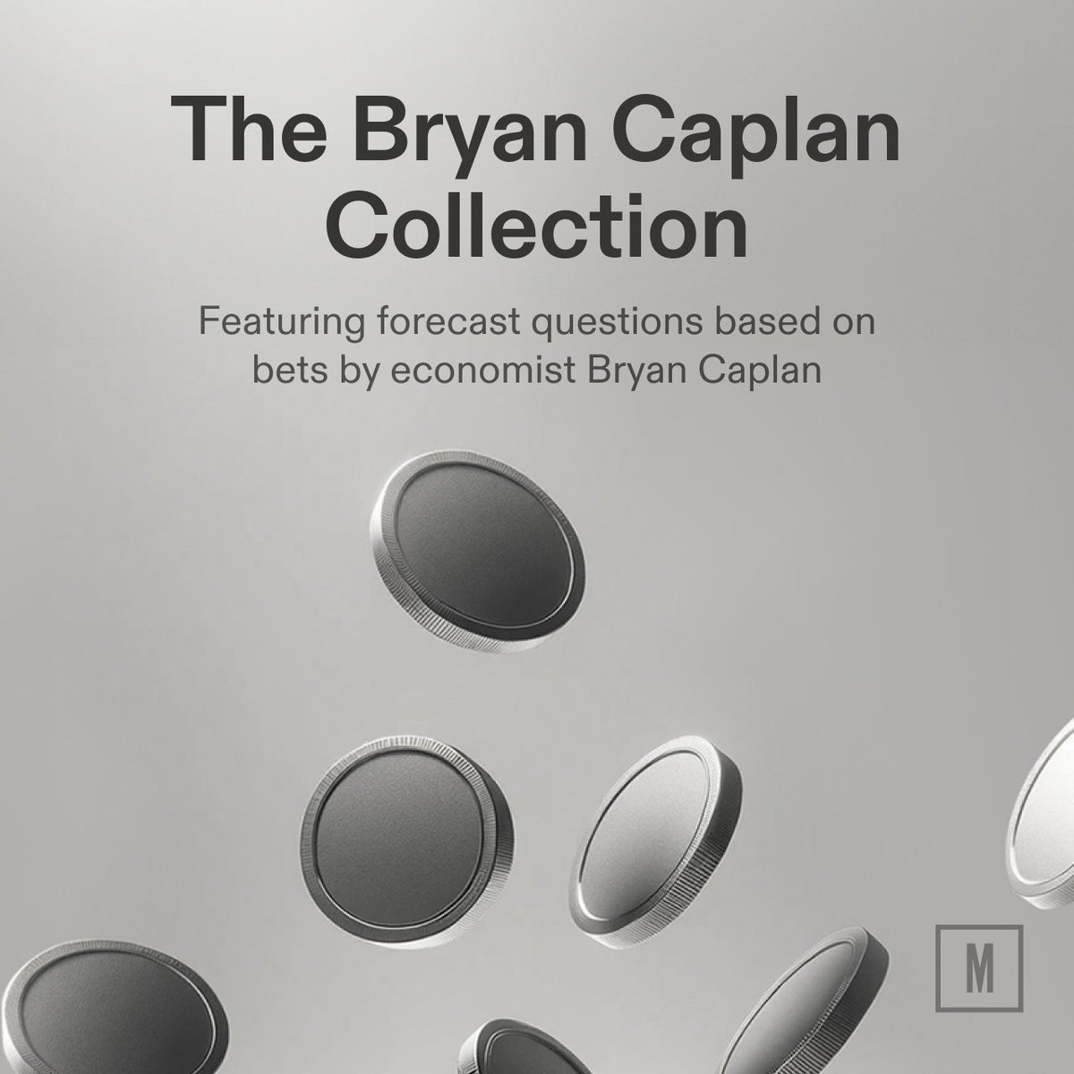 Economist @bryan_caplan has won all his public bets—a nearly two-decade winning streak. Now you can predict the outcomes of his bets on AI-supercharged growth, climate change, civil wars, and more in our new Bryan Caplan Collection. Get started: metaculus.com/project/caplan/