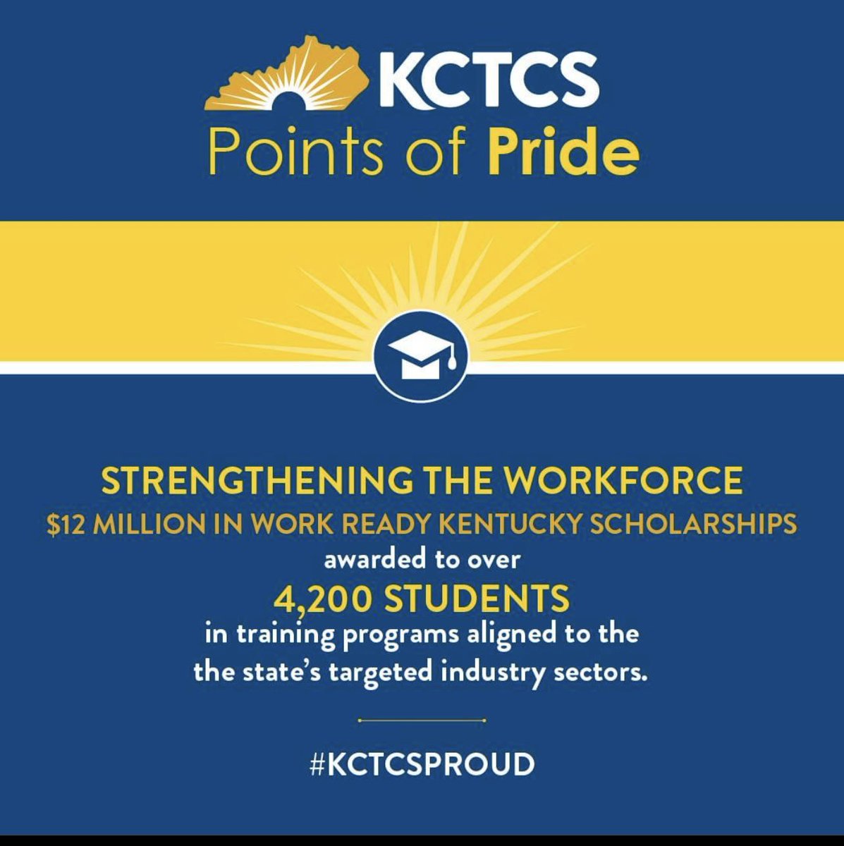 #WRKS is a scholarship that helps students get in, get out and get to work in high-demand careers. There's always more interest than funding for this scholarship & we are working hard to get more funding to support the workforce. #kyga24